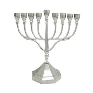 Hanukkah Menorah เชิงเทียนพร้อมดาวดีไซน์หรู7เสาเชิงเทียนสำหรับอุปกรณ์บ้านทำด้วยมือ - Product Image 6