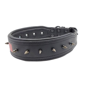 ปลอกคอสุนัขบุนวมหนังทำด้วยมือมีปุ่มสไปค์ผู้ผลิตชั้นนำ - Product Image 3