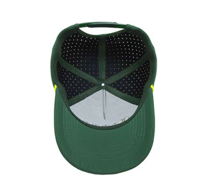 Gorra Deportiva al por Mayor con Decoración Amarilla en la Parte Delantera, Cordón con Corte Láser y Diseño de Flujo de Aire, Fabricante Profesional de Gorras - Product Image 4