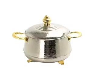 Olla caliente de lujo martillada hecha a mano de acero que sirve calentador de alimentos para el hogar Hotel restaurantes olla caliente en cazuela de Metal - Product Image 1