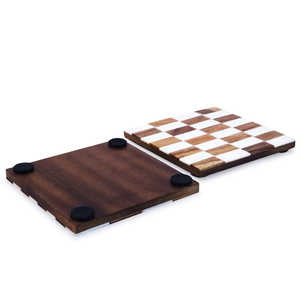 Juego de posavasos de madera de nogal de alta calidad hecho a mano con diseño fantástico único Fabricante de alfombrillas y almohadillas de madera elegantes - Product Image 3