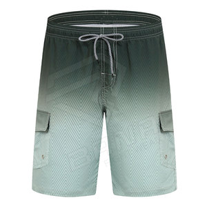 Short de bain de plage pour hommes Vente en gros bon marché Short de sport uni à séchage rapide grande taille Short de bain de fitness avec poches pour hommes - Product Image 1