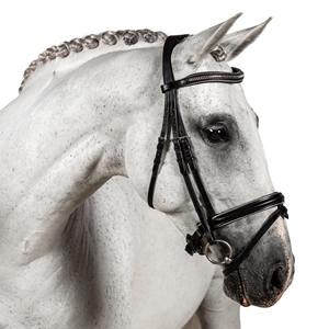 Venta al por mayor nueva Alta Calidad caballo snaffle cuero brida en negro alta calidad caballo snaffle cuero brida en marrón genuino - Product Image 4