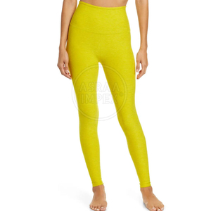Legging élégant pour femme avec effet push-up, pantalon de yoga confortable à motif uni avec taille élastique, vente chaude, faible MOQ, service OEM - Product Image 2