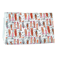 Tissu en coton sergé Dobby imprimé à la main multi-couleurs motif poisson, doux, léger et à séchage rapide, idéal pour rideaux et housses pour garçons