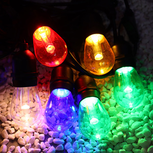 <span class=keywords><strong>Cerisier</strong></span> de Noël suspendu S14 E26 étanche <span class=keywords><strong>LED</strong></span> filament patio fée décorative 24v <span class=keywords><strong>led</strong></span> sept couleurs guirlandes lumineuses ampoule - Product Image 5