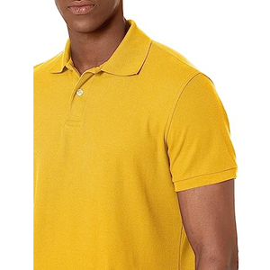 เสื้อโปโลสำหรับผู้ชายเสื้อเชิ๊ตกอล์ฟดีไซน์เก๋ใส่สบายผ้าถักทั้งปกเสื้อลายปักป้องกันรอยยับ - Product Image 3