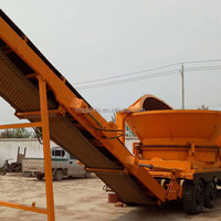Broyeur de palette de souche de déchiqueteuse de bois industrielle vente de lames de déchiqueteuse de bois ceinture pliable broyeur de racine de souche d'arbre