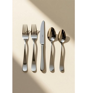 Juego de Cubiertos de acero inoxidable con acabado plateado, pulido a la perfección para bodas, banquetes, restaurantes y cocinas caseras de élite - Product Image 2