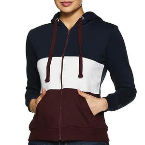 Sweat à capuche pour femme en coton doux tricoté de couleur personnalisée pour les voyages de rue en automne et en hiver - Product Image 1