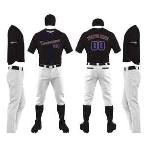 Nouveau modèle de maillot de baseball léger pour homme, séchage rapide, respirant, 100% polyester, manches courtes, uniforme en vente - Product Image 1