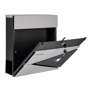 เฟอร์นิเจอร์กลางแจ้งทำจากเหล็กเคลือบผงแบบเรียบง่ายติดผนังสถาปัตยกรรมกล่องจดหมายแบบกำหนดเอง OEM ODM - Product Image 1