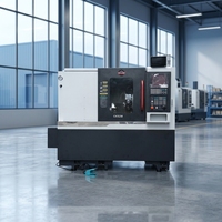 Tour-fraiseuse CNC à banc incliné avec axe Y, Ck52MY, tourelle porte-outils motorisée à 12 positions, machine de tournage et de fraisage de métaux