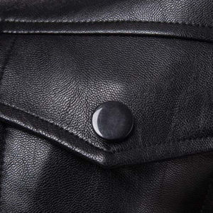 Veste d'hiver bomber en cuir véritable imperméable et coupe-vent pour homme, nouveau design tendance, prix de gros, logo frontal, service OEM de haute qualité - Product Image 6