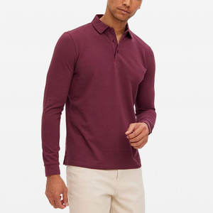 Chemises à manches longues tricotées de style personnalisé à prix compétitif 100% Chemises à manches longues tricotées de haute qualité pour hommes - Product Image 1