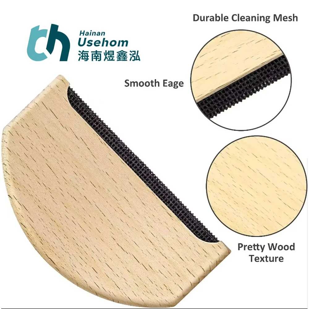Pettine eco-friendly per la rimozione dei peli in legno portatile Cashmere stendibiancheria