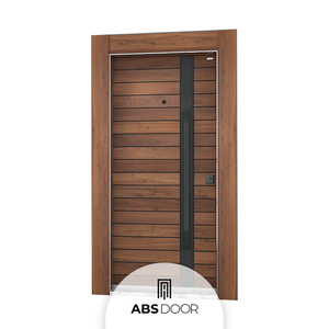 ABSDOOR CASSO Portes d'entrée en bois et acier de style moderne, durabilité durable, touche élégante, villa, hôtel, directement de l'usine - Product Image 4
