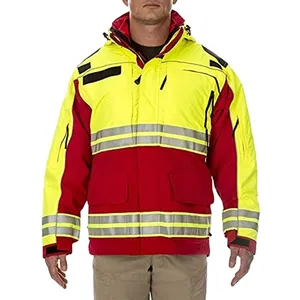 Wholesale Rate Professional Breathable Customized Logo Print Safety Clothing Road Work Wear Hi-Visibility protection Jackets