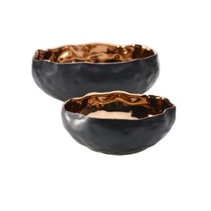 Bol de forme ronde en métal robuste doré entièrement de haute qualité avec une base de créateur fantaisie attrayante et un bol décoratif - Product Image 6