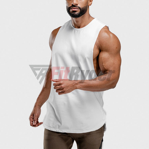 Men's Quick Dry Gym Tank Top Drop Armhole Bodybuilding Muscle <b>Stringer</b> <b>Vest</b> for Fitness Training - Product Image 2