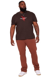 RAM Industry, ropa de calle personalizada, pantalones para correr, pantalones acampanados de algodón de alta calidad, estilo informal, lavado, serigrafía media-alta - Product Image 3