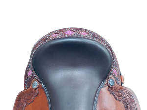 MONTURA DE CABALLO CÓMODA WESTERN RENIG FABRICADA por COW SOFTY BUFFALO CUERO Y ÁRBOL DE MADERA TAMAÑOS DISPONIBLES en 15 "a 17" - Product Image 3