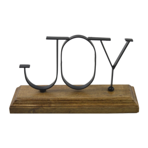 Décoration de table ''JOY'' Base en bois pour la maison et le bureau Design de décoration de table avec vaisselle design en métal massif de qualité standard - Product Image 1