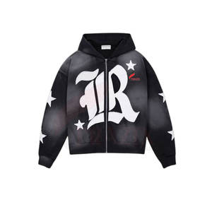 เสื้อมีฮู้ดซิปสีจางลงแดดสไตล์ฤดูหนาว - Product Image 1