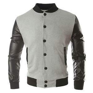 Chaqueta de béisbol de algodón de alta calidad, abrigo con hombros caídos, uniforme de béisbol, chaquetas universitarias de calle, bordado con estampado de logotipo personalizado - Product Image 2