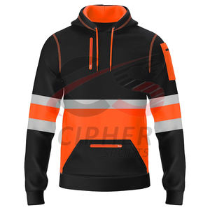 Hi Vis Work Wear Hoodies Pour Hommes Réfléchissant Haute Visibilité Personnalisé Respirant Travail Wear Hoodies Vente Basics Coton Mélangé - Product Image 1