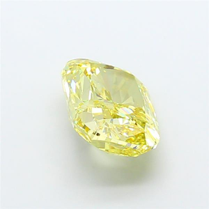 Diamant de laboratoire certifié CVD, jaune vif, taille coussin, pierre précieuse brute, éclat radieux, élégance, joaillerie fine, luxe - Product Image 3