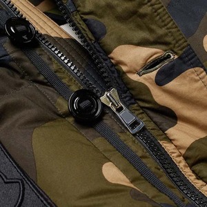 High quality Polyester padded winter men's Quilted hooded puffer <b>jackets</b> <b>camo</b> print custom logo wholesale casual coat+ - Product Image 6