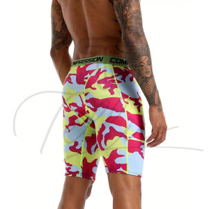 Solid Color Best Selling Men Compression Shorts Breathable Elastic Waist Autumn Custom Made - Product Image 6