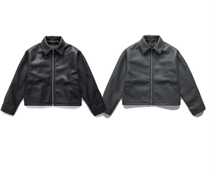 Chaqueta de cuero personalizada para hombre chaquetas de hombre chaqueta de alta calidad cortavientos de peso pesado con cremallera Etiqueta de parche de cuello alto personalizada - Product Image 4