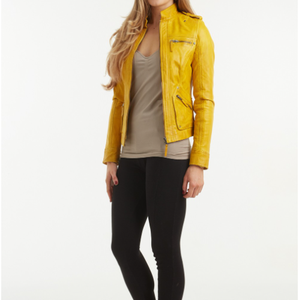 Bon marché Vestes en cuir pour femmes pour dames Mode Nouvelle arrivée Vestes en cuir véritable personnalisées - Product Image 4