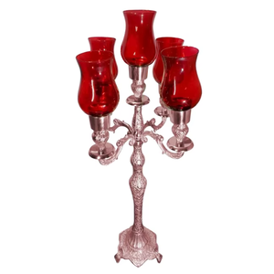 Candelabro de 5 Brazos con Diseño en Relieve, Resistente al Calor, para Decoración del Hogar, Bodas, Cumpleaños, San Valentín, Pascua, Navidad y Otras Celebraciones - Product Image 1