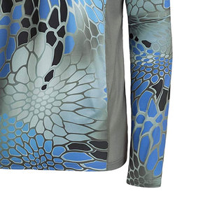 Logotipo personalizado al por mayor bajo Moq sublimación diseño de secado rápido azul Marlin pesca camisas de manga larga de pesca - Product Image 5