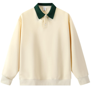 Proveedor de Ropa, Sudaderas con Cuello Polo Bordadas Personalizadas Estilo Old Money para Hombre y Mujer, Sudaderas Básicas, Sudaderas Varsity, Camisetas Polo Premium OEM - Product Image 1