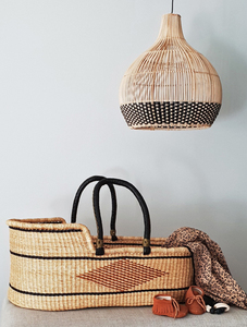 Modern Creative Eco-friendly Rattan Lampshade Handwoven Ceiling <b>Lamp</b> Pendant Light Rustic Traditional Farmhouse for Home - Product Image 6