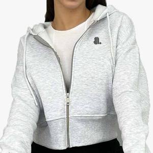 Nueva Sudadera con capucha con cremallera teñida lisa de otoño para mujer Vintage Look Oversized Poliéster Algodón Casual Invierno - Product Image 6