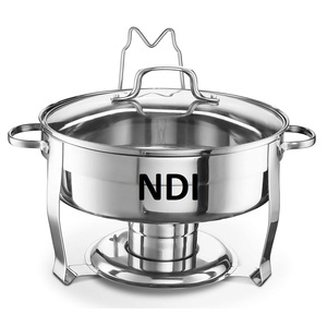 Hotel Home Restaurant Tabletop Decoration Eco Friendly Stainless Steel Shiny Polished Chafing Dish With Designer Lid - Product Image 2