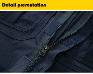 Chemise à manches courtes pour homme, tactique, respirante, à séchage rapide, résistante à l'eau, extensible, multi-poches, randonnée en plein air, camping, durable - Product Image 6
