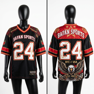 Women football jersey 160 GSM premium polyester fabric black <b>red</b> gold panel custom heat transfer logo Football Jersey - Product Image 1