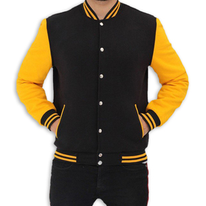 Veste en cuir décontractée pour hommes Logo personnalisé Designer Vente en gros Blanc Pure Plus Size Streetwear Design de mode Vestes universitaires pour hommes - Product Image 6