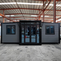 Maison mobile modulaire préfabriquée facile à construire de 40 pieds, extensible, transportable, Casa De Contenedor, deux chambres pour appartement, hôtel, villa