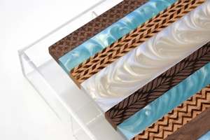 Premium <b>Wooden</b> Food <b>Storage</b> Jar with Arabic Frame Design Lid Lacquer Finish Freshness Preservation - Product Image 2