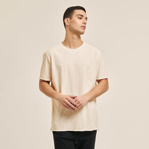 Camisetas para hombre, camisetas de algodón liso en blanco, sostenibles y transpirables, con tu propio logotipo - Product Image 1