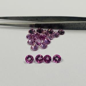 Calidad súper fina grado AAA calibrado 8mm Topacio Rosa corte brillante redondo hecho a mano piedras preciosas sueltas naturales semipreciosas India - Product Image 1