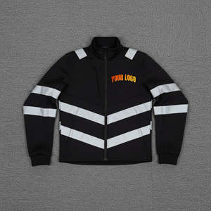 Casual Reflective Safety Jacket Men's Waterproof Polyester Padded ANSI Class 2 Customized Logo Workwear jacket - Product Image 5