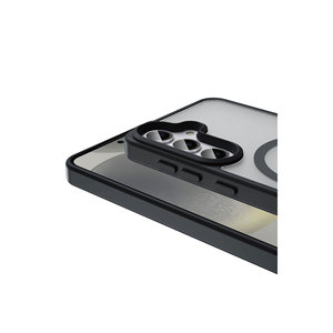 Coque de protection en silicone mat bleu marine compatible MagSafe Netzy pour Samsung Galaxy S25 et iPhone 7 Plus PC Mobile - Product Image 5